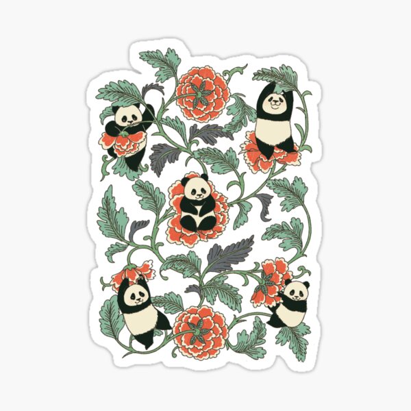 Panda Tattoo Stickers Redbubble