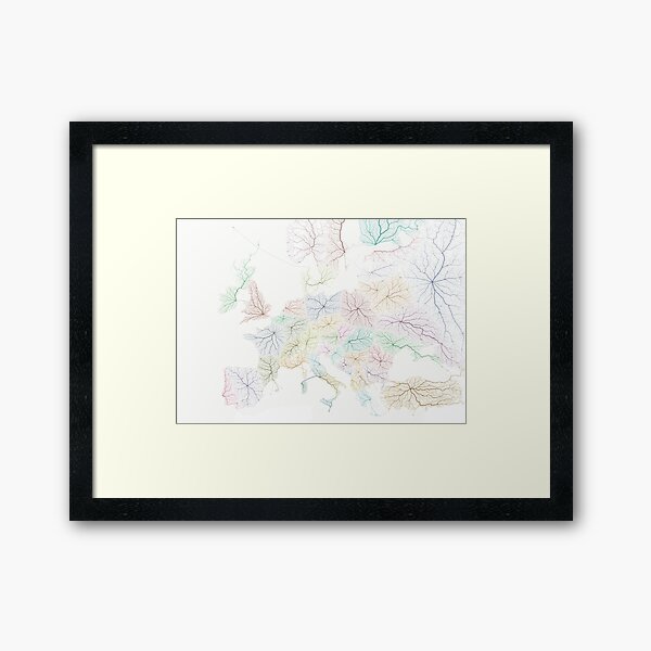 New Europe Framed Art Print