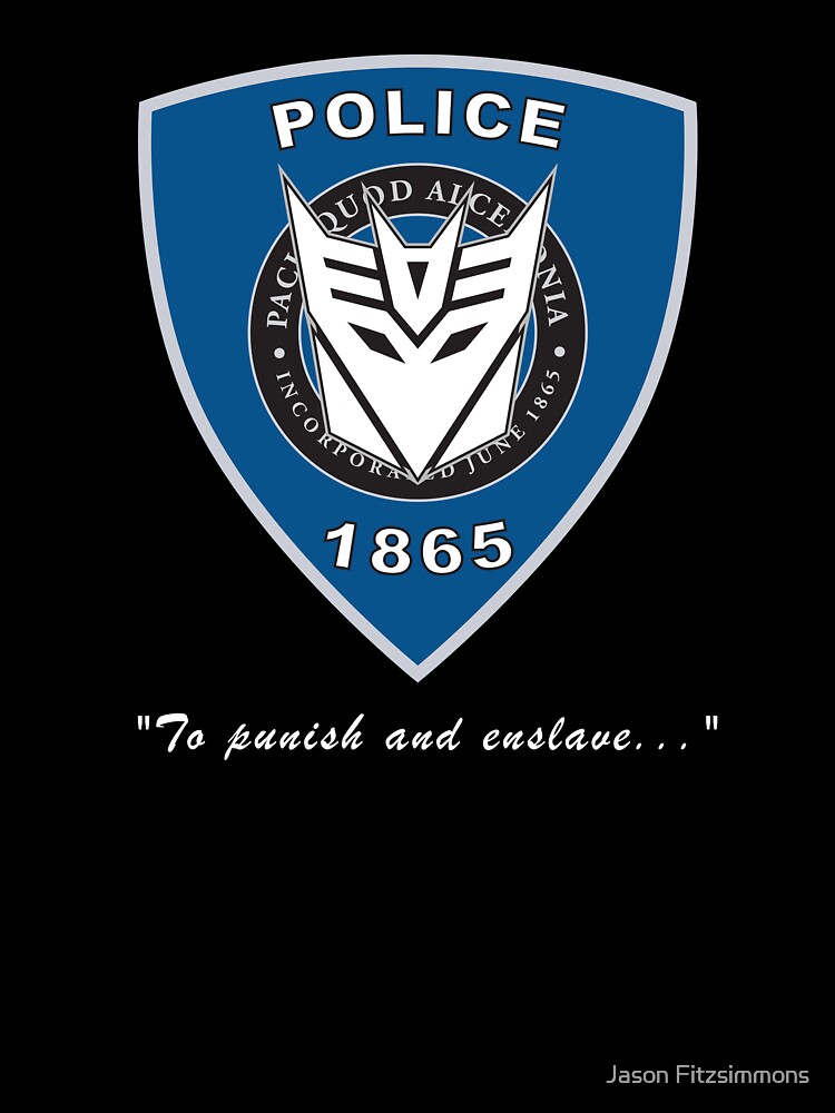 Transformers - Police Logo - Medium Size Logo Transformers - Police Logo - Medium Size Logo