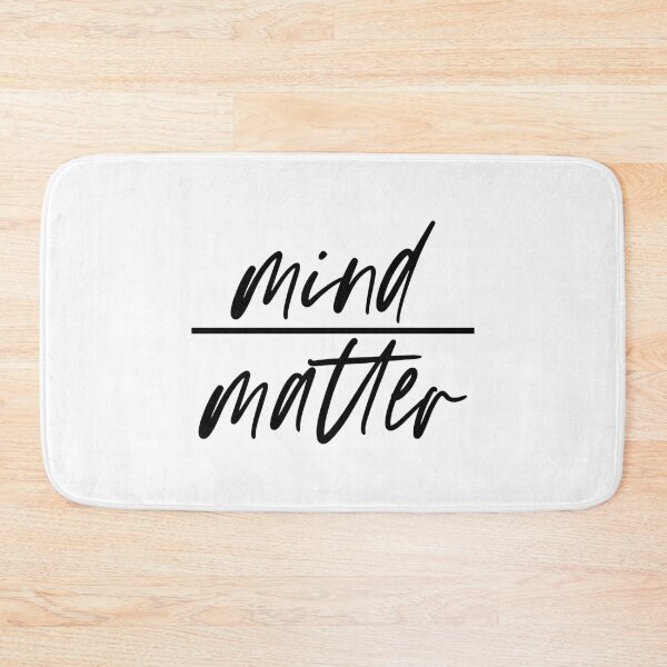 Item preview, Mind Over Matter Motivational Gym Quote designed and sold by maniacfitness.