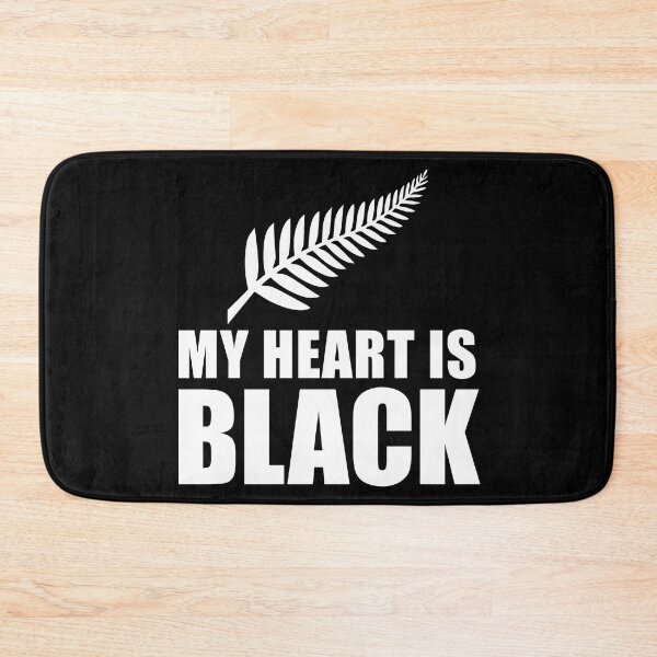 Item preview, New Zealand Rugby T Shirt My Heart Is Black for Rugby Fans designed and sold by Partees  4 U!.