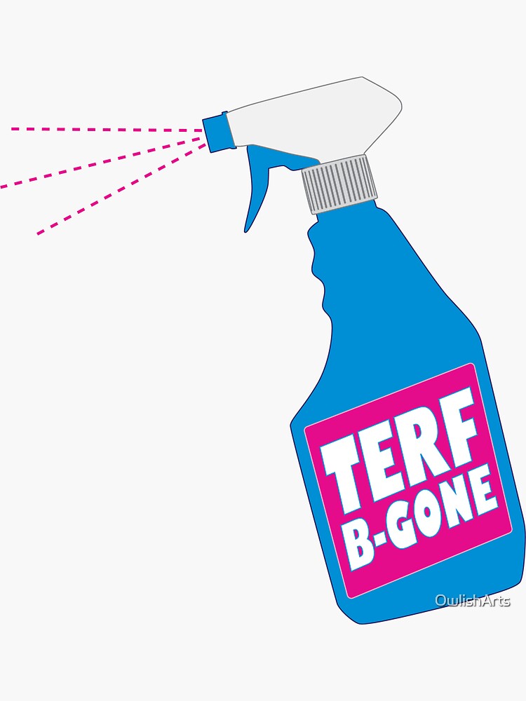 Thumbnail 3 of 3, Sticker, TERF-B-Gone designed and sold by OwlishArts.