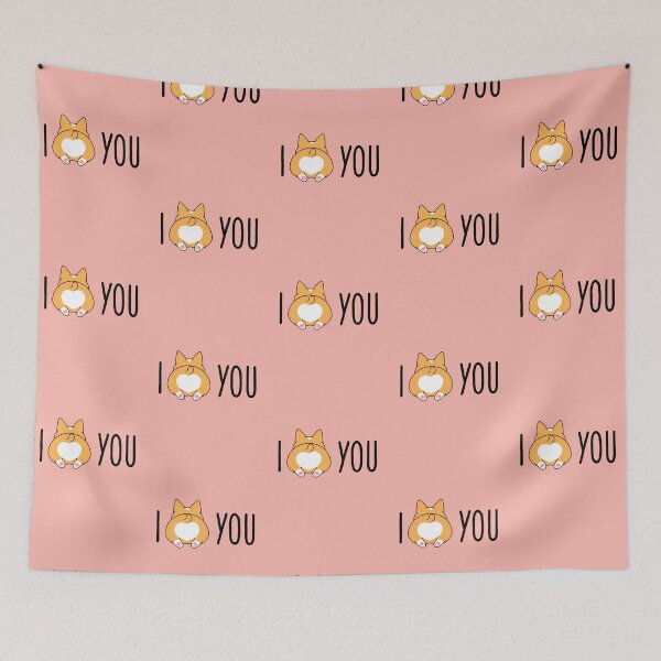 Item preview, I Love You Corgi Butt designed and sold by thepawster.