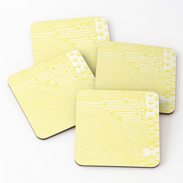 Item preview, Yellow Circuit Board Pattern designed and sold by Lee-Bots.