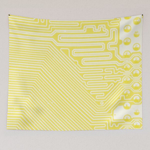 Item preview, Yellow Circuit Board Pattern designed and sold by Lee-Bots.