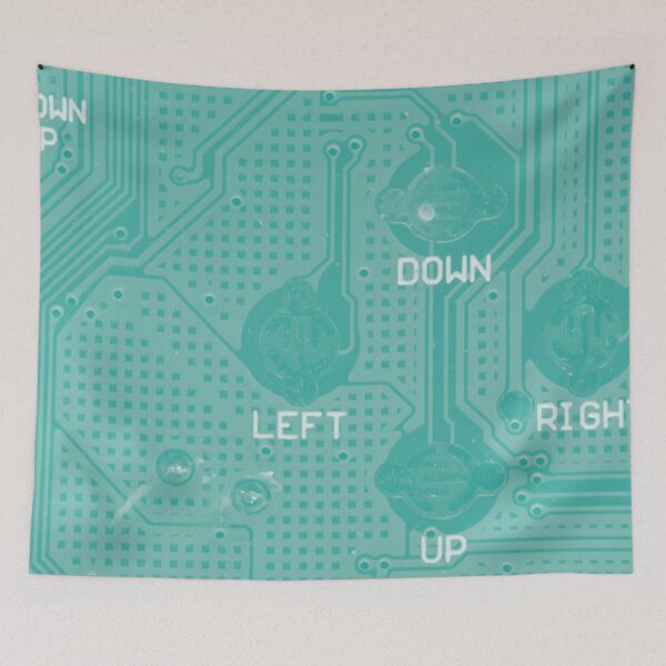 Item preview, Teal Circuit Board Pattern designed and sold by Lee-Bots.