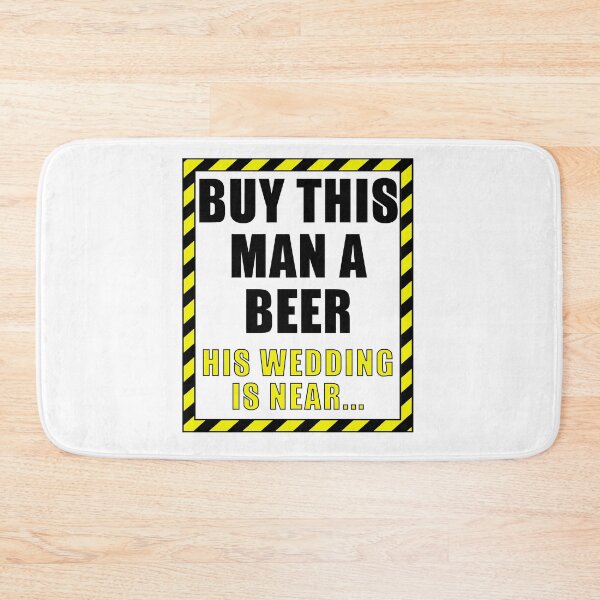 Item preview, Funny wedding groom bachelor party "buy this man a beer" designed and sold by ETIndustries.