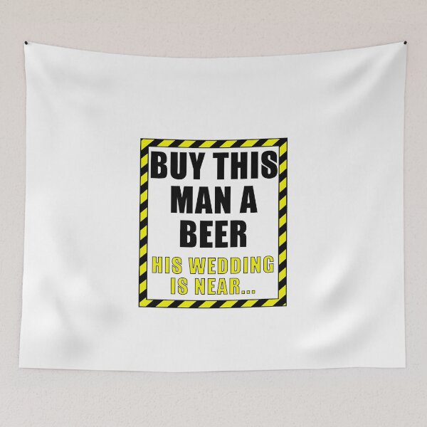 Item preview, Funny wedding groom bachelor party "buy this man a beer" designed and sold by ETIndustries.