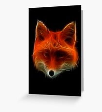 Fox- Medicine Wheel Power Animals by Liane Pinel Greeting Card