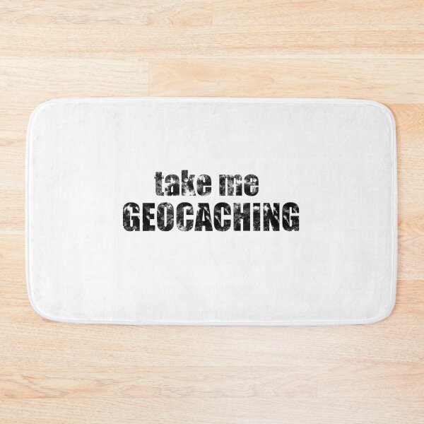 Item preview, Distress Text "Take Me Geocaching" Phrase In Black designed and sold by emwheezie.
