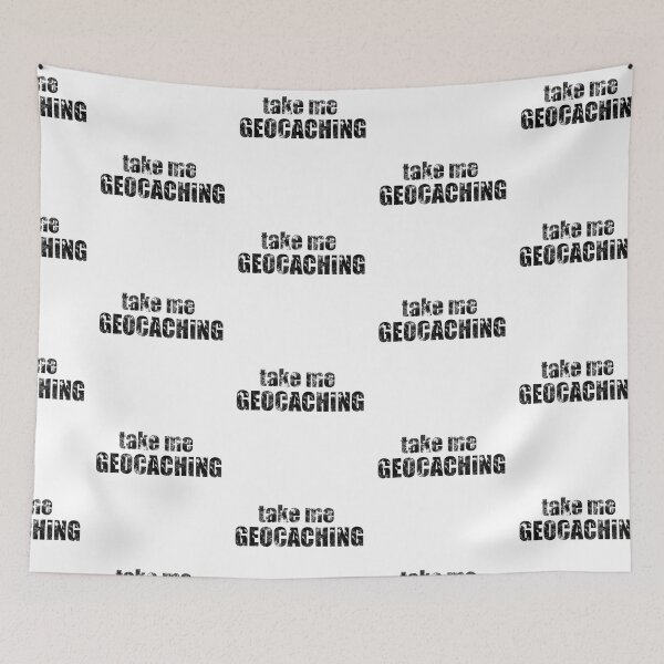 Item preview, Distress Text "Take Me Geocaching" Phrase In Black designed and sold by emwheezie.