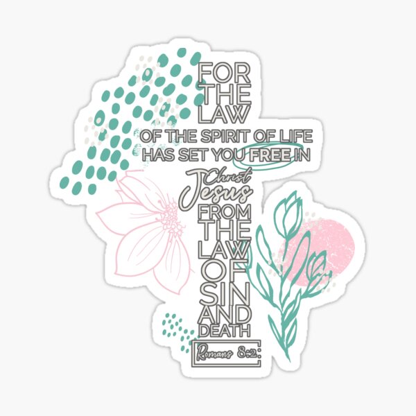 Item preview, Feminine Romans 8:2 Scripture Design designed and sold by TapestryDesigns.