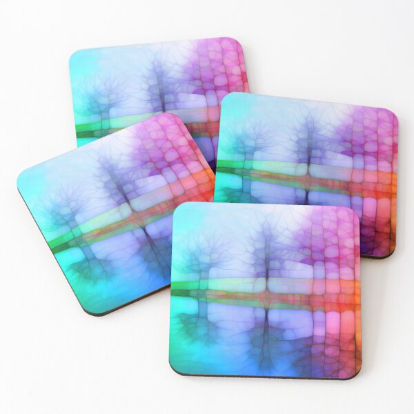 Item preview, Rainbow tree landscape designed and sold by Red Witch Art.