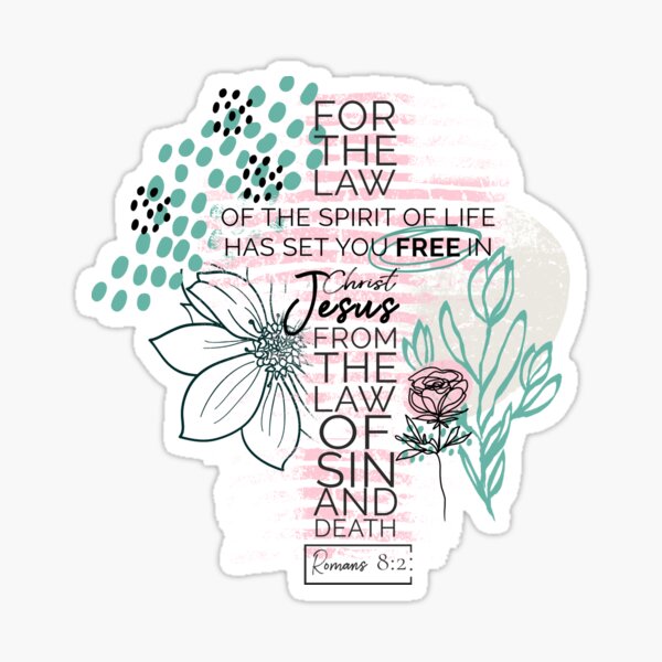 Item preview, Feminine Romans 8:2 Scripture Design designed and sold by TapestryDesigns.