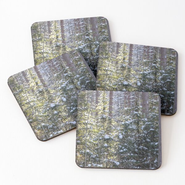 Item preview, Snowy Sunlit Trees designed and sold by Amy Louhela.