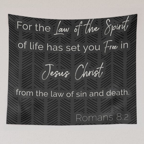 Item preview, Romans 8:2 Modern abstract design designed and sold by TapestryDesigns.