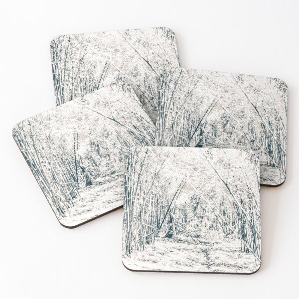 Item preview, PHOTO OF BAMBOO FARM IN BLACK AND WHITE designed and sold by apparelsocietee.