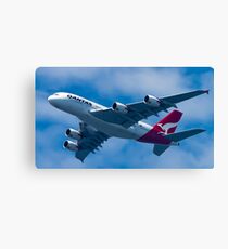 Qantas A380 Canvas Print