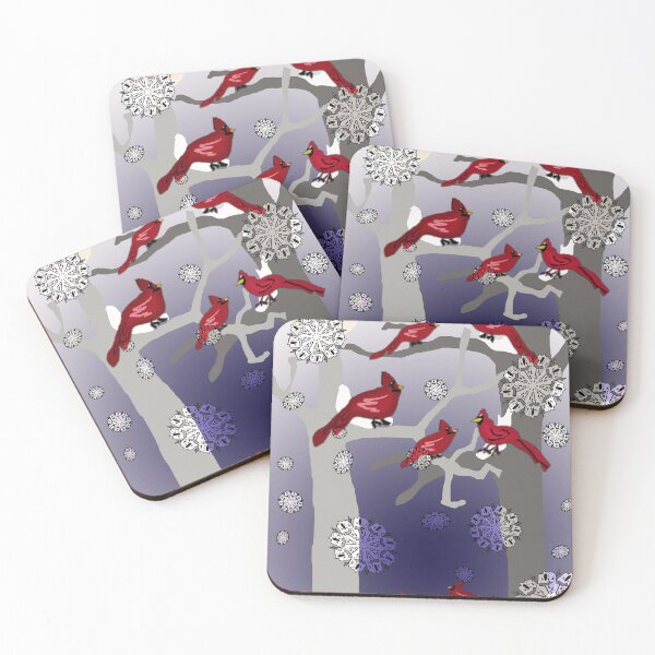 Item preview, Cardinals In The Snow designed and sold by bloomingvine.