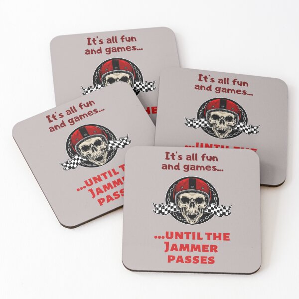 Item preview, Roller Derby It's Alll Fun and Games Until the Jammer Passes designed and sold by HappySchnapper.