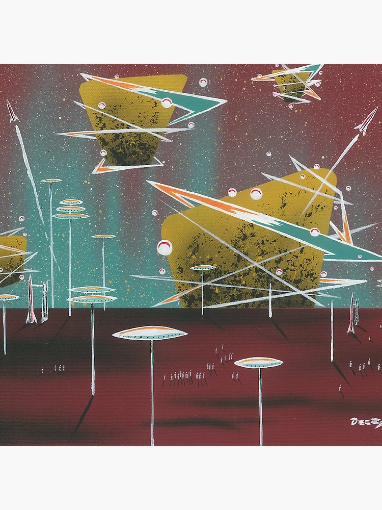 Thumbnail 4 of 4, Clock, Rocket Rendezvous designed and sold by David Zackus.