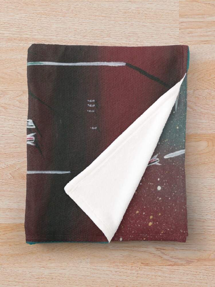 Thumbnail 3 of 6, Throw Blanket, Rocket Rendezvous designed and sold by RillyDeeZy.