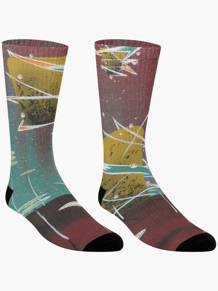 Thumbnail 3 of 5, Socks, Rocket Rendezvous designed and sold by David Zackus.