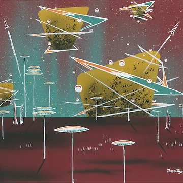 Artwork thumbnail, Rocket Rendezvous by David Zackus