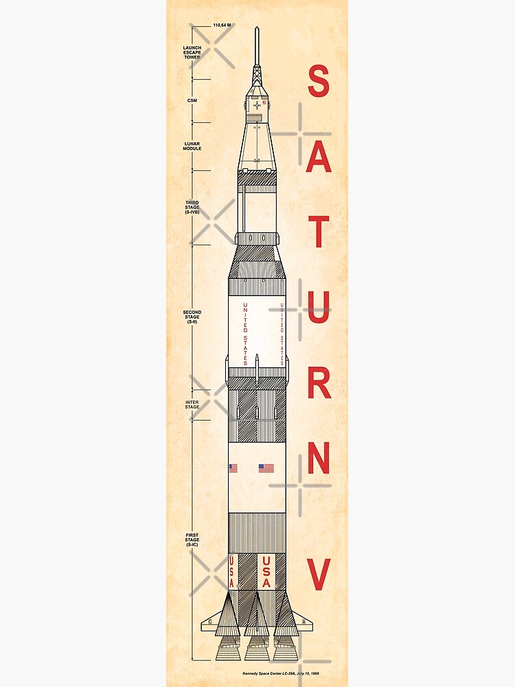 SATURN V (Old Paper-Vertical) by BGALAXY