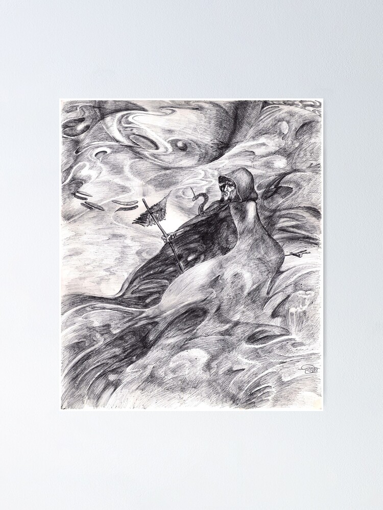 Thumbnail 2 of 3, Poster, Old Snake Beard designed and sold by Davol White.