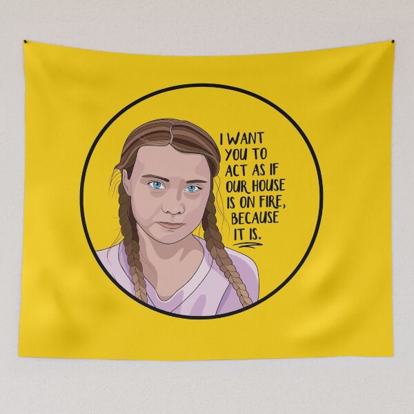 Item preview, Greta Thunberg Quote designed and sold by OwlishArts.