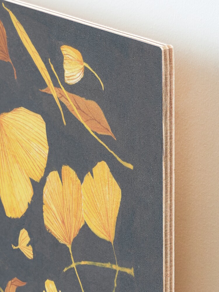 Alternate view of Ginkgo Leaves Mounted Print