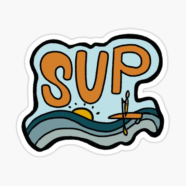 Conception de Stand Up Paddle Sticker