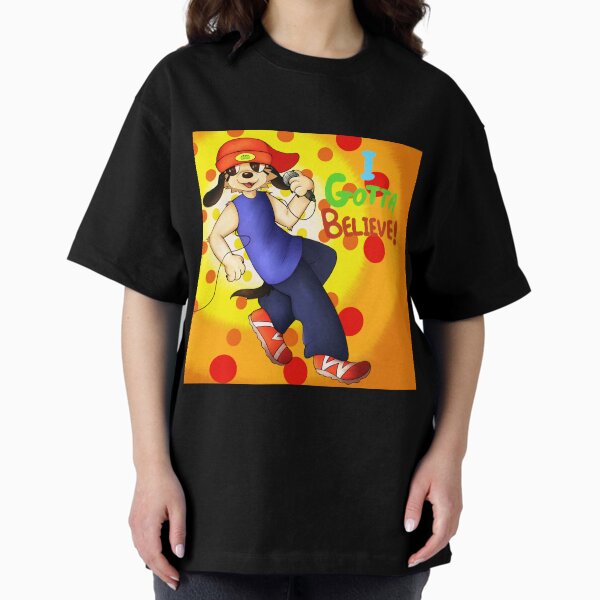 Vista previa del artículo con la obra «Parappa tengo que creer la versión», diseñado y vendido por tankerincident.