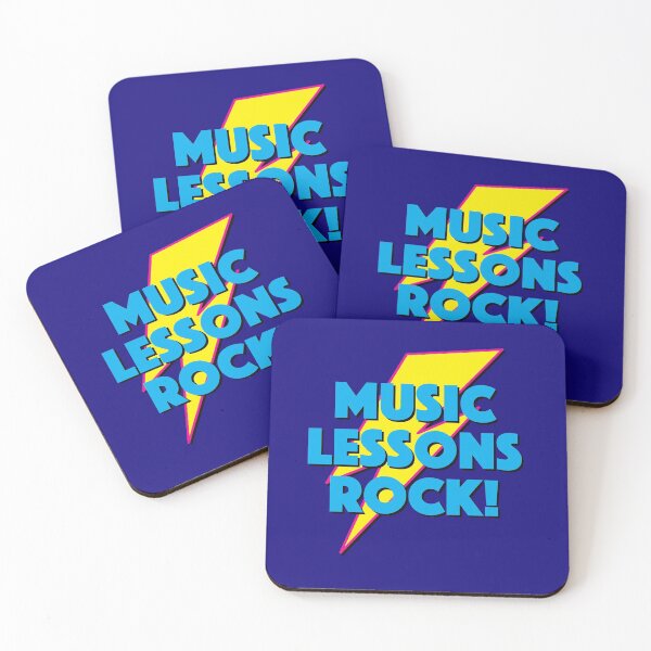Item preview, MUSIC LESSONS ROCK! LIGHTNING LOGO SLOGAN FOR TEACHERS, LECTURERS ETC.  designed and sold by Clifford Hayes.