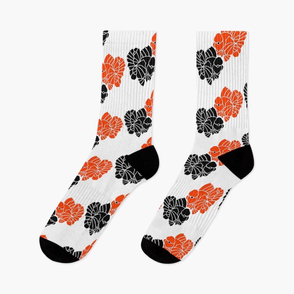 Item preview, Oranda Full Red and Full Black Goldfish Pair Logo 20 C designed and sold by Nosnah.