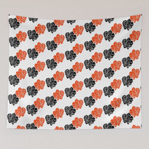 Item preview, Oranda Full Red and Full Black Goldfish Pair Logo 20 C designed and sold by Nosnah.