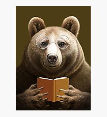 OURS LIRE UN LIVRE Impression photo