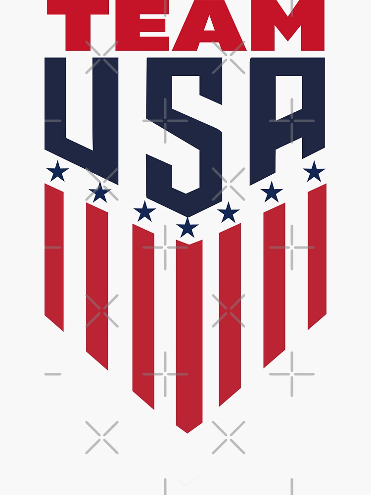 "Team USA" Sticker for Sale by GLStyles Redbubble