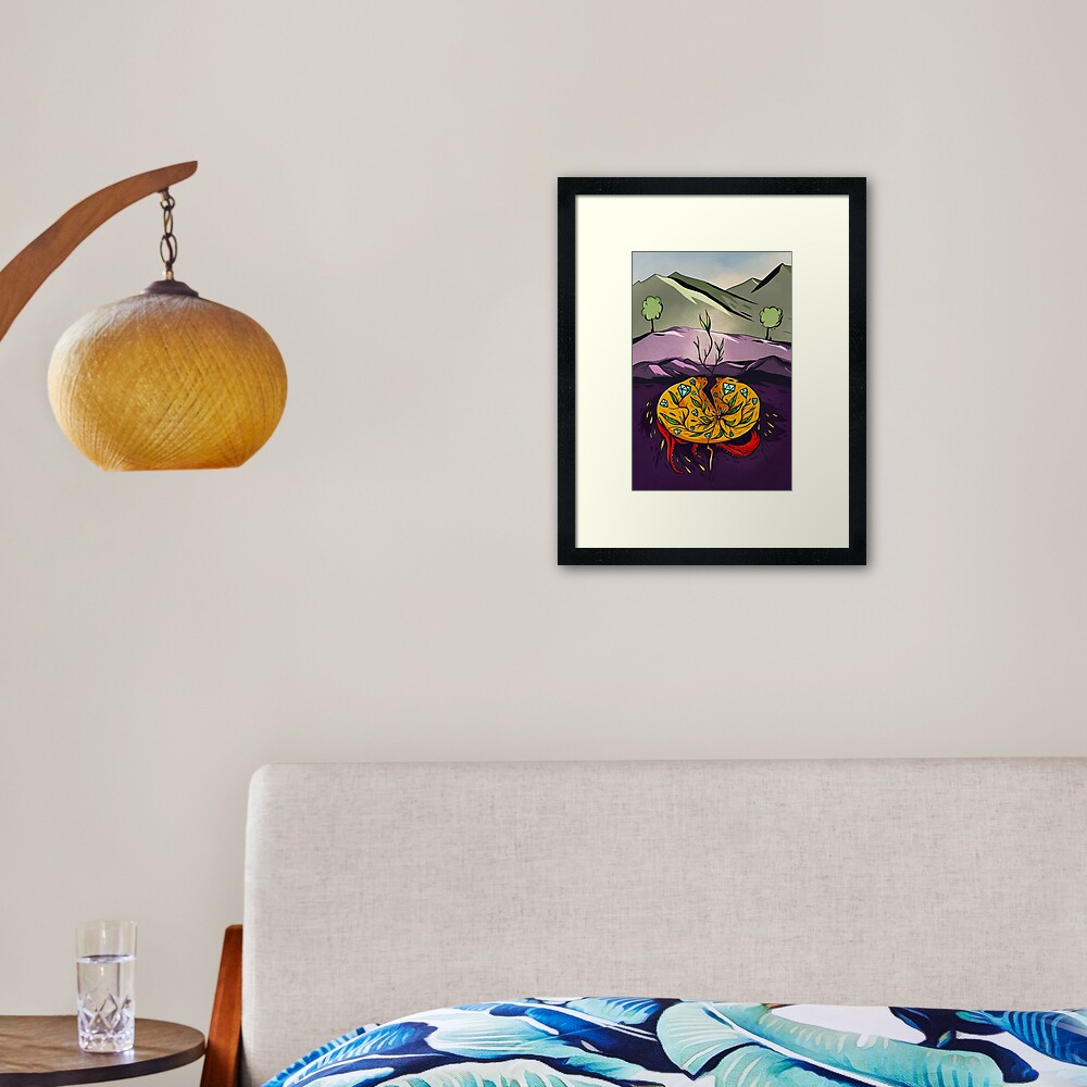 seed. Framed Art Print