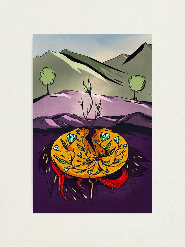 Alternate view of seed. Photographic Print