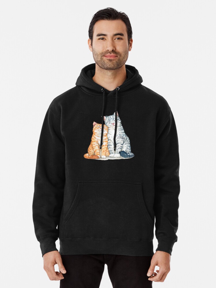 Mens I Love You Bunny Pullover Hoodie Sweatshirts Active Jackets