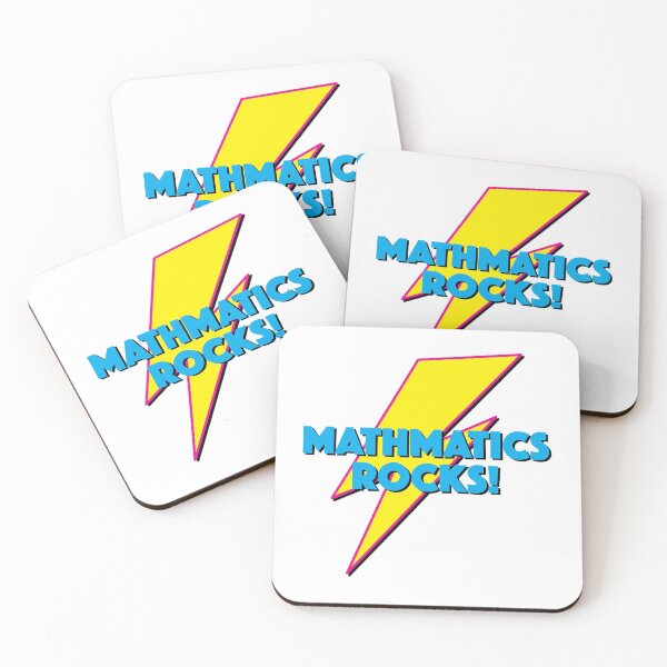Item preview, MATHMATICS ROCKS! LIGHTNING LOGO SLOGAN FOR TEACHERS, LECTURERS ETC.  designed and sold by Clifford Hayes.