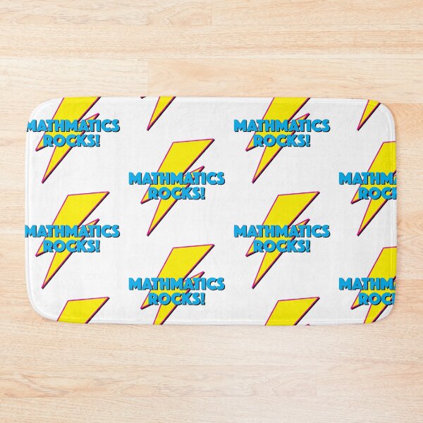 Item preview, MATHMATICS ROCKS! LIGHTNING LOGO SLOGAN FOR TEACHERS, LECTURERS ETC.  designed and sold by Clifford Hayes.