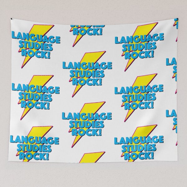 Item preview, LANGUAGE STUDIES ROCK! LIGHTNING LOGO SLOGAN FOR TEACHERS, LECTURERS ETC.  designed and sold by Clifford Hayes.
