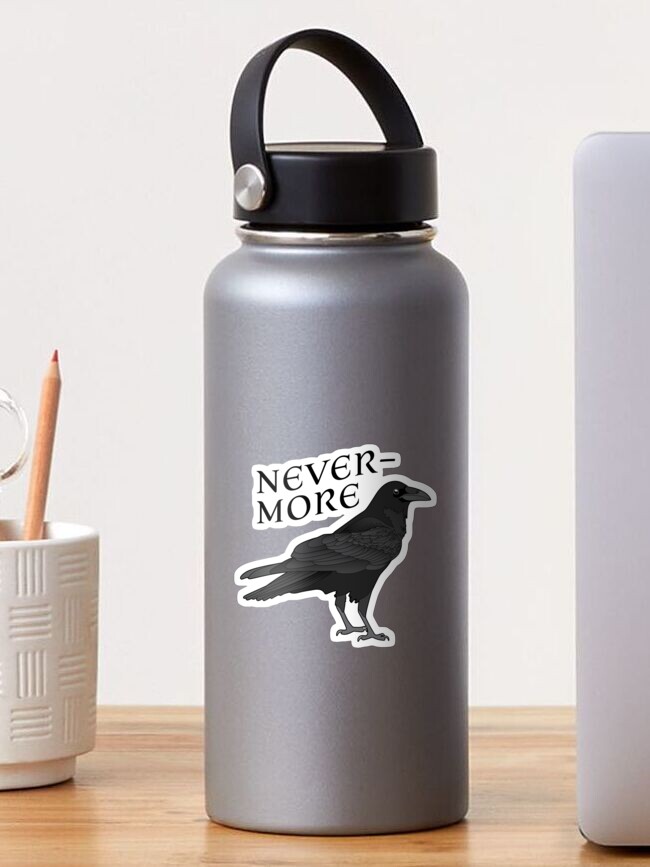 Thumbnail 1 of 3, Sticker, Nevermore Raven designed and sold by OwlishArts.