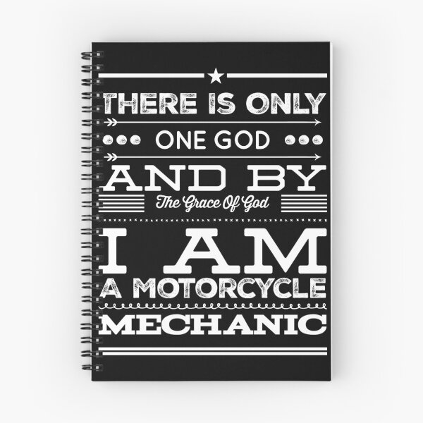 Item preview, There Is Only One God And By The Grace Of God I Am A Motorcycle Mechanic White Text designed and sold by TWMBDesigns.