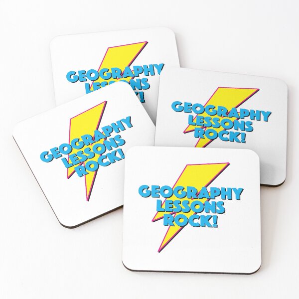 Item preview, GEOGRAPHY LESSONS ROCK! LIGHTNING LOGO SLOGAN FOR TEACHERS, LECTURERS ETC.  designed and sold by Clifford Hayes.