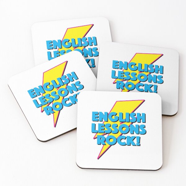 Item preview, ENGLISH LESSONS ROCK! LIGHTNING LOGO SLOGAN FOR TEACHERS, LECTURERS ETC.  designed and sold by Clifford Hayes.