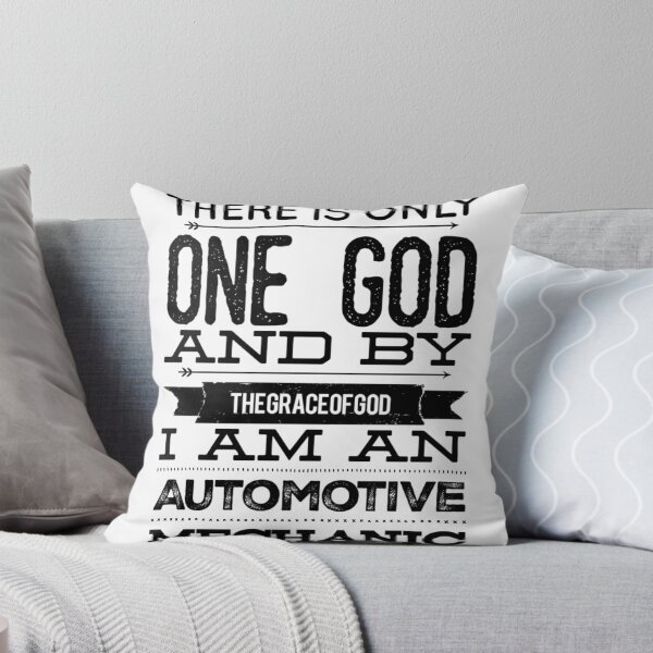 Item preview, There Is Only One God And By The Grace Of God I Am An Automotive Mechanic Black Text designed and sold by TWMBDesigns.